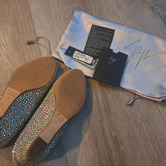 Sparkling Silver Rhinestone Loafers - Picture 3 of 7